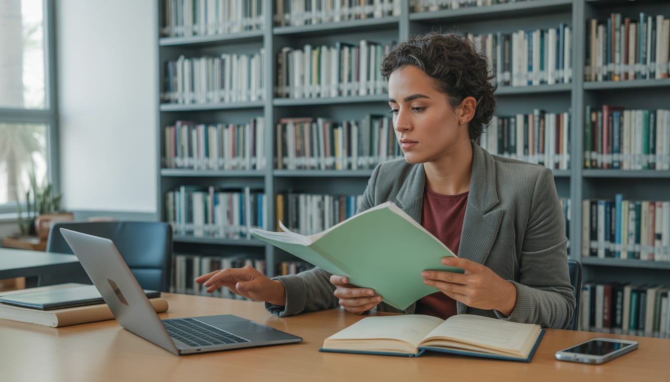 Estudante acessando online a lista de obras literárias da FUVEST 2026 em um notebook